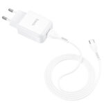 HOCO TRAVEL CHARGER N2 2A + DATA CABLE TYPE C white - Image 2