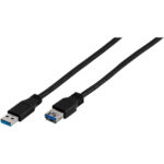 VIVANCO EXTENTION USB 3.1 A PLUG to USB A SOCKET 1.5m black