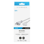 VIVANCO POWER SUPPLY CABLE 2PIN ANGLED CONNECTOR 2m - Image 2