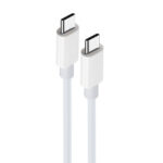 MAXLIFE TYPE C TO TYPE C DATA CABLE 100W 1m white - Image 2