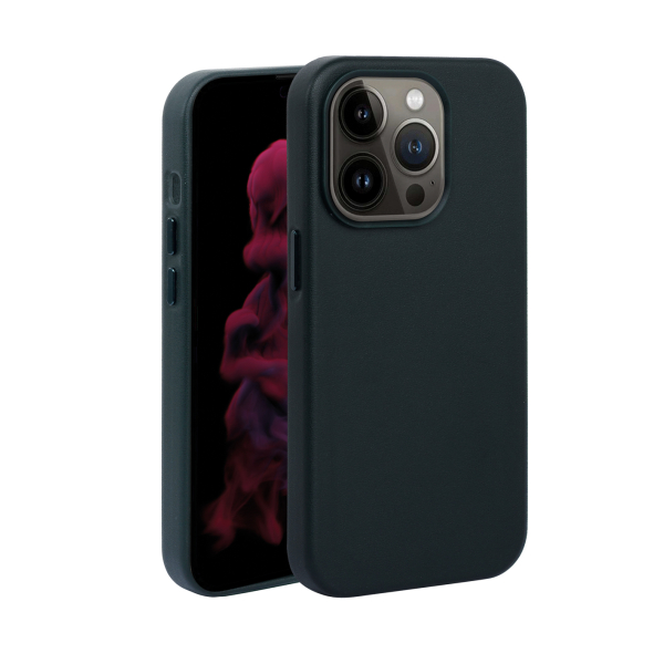 VIVANCO MAG CLASSIC COVER IPHONE 14 PRO midnight green backcover