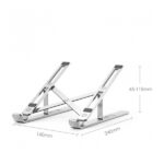 TECH-PROTECT ALUSTAND UNIVERSAL LAPTOP STAND silver - Image 2