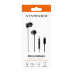 VIVANCO STEREO HANDSFREE WITH TYPE C PLUG black - Image 2