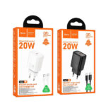 HOCO TRAVEL CHARGER N60 PD QC 20W + DATA CABLE TYPE C to LIGHTNING white