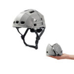 OVERADE ZOOM FOLDING BICYCLE HELMET grey Size L-XL - Image 3