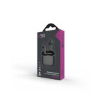 Ksix WIRELESS METEOR METALLIC CASE TWS ENC black