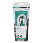 VIVANCO ANTENNA CABLE 1.5m COAX PLUG-COAX SOCKET 90 dB white - Image 2