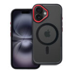 iS TPU MAG COLOR EDGE IPHONE 17 PRO MAX trans black red backcover - Image 2