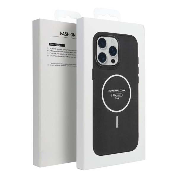 iS METALLIC FRAME MAG COVER IPHONE 17 PRO black backcover