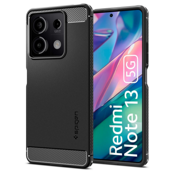 SPIGEN RUGGED ARMOR XIAOMI REDMI NOTE 13 5G black backcover
