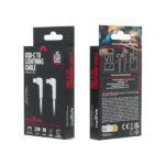 MAXLIFE ANGLED TYPE C TO LIGHTNING DATA CABLE 1m 27W white
