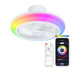 KSIX LIGHT CEILING SIROCO WITH FAN AND SPEAKER RGBIC CCT 46cm white - Image 3