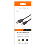 VIVANCO 4K HDMI CABLE to DISPLAY PORT GOLD 1.5m - Image 2