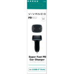 VIVANCO CAR CHARGER DUAL TYPE C 54W black - Image 2