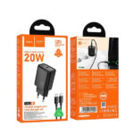 HOCO TRAVEL CHARGER N60 PD QC 20W + DATA CABLE TYPE C to LIGHTNING black