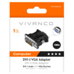 VIVANCO ADAPTER DVI-I MALE TO VGA MALE - Image 2