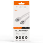 VIVANCO CAT7 UTP NETWORK ETHERNET CABLE RJ45 1m white - Image 2