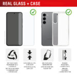 DISPLEX REAL GLASS 2D SAMSUNG S24/S25 + CASE - Image 2