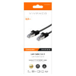 VIVANCO CAT8 UTP NETWORK ETHERNET CABLE RJ45 3m black - Image 2