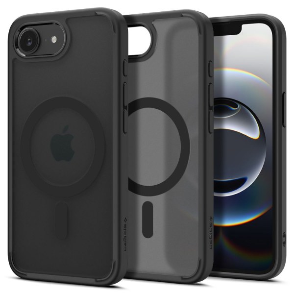 SPIGEN ULTRA HYBRID COMBATIBLE WITH MAGSAFE IPHONE 16E / 17E frost black backcover