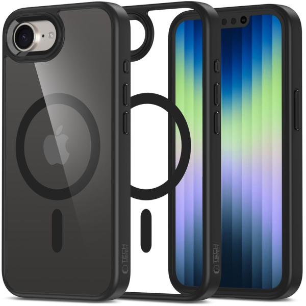 TECH-PROTECT MAGMAT MAGSAFE CASE IPHONE 16E / 17E black clear backcover