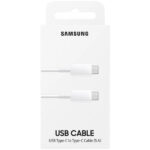 ORIGINAL SAMSUNG DATA CABLE TYPE C TO TYPE C 1m 5A white - Image 2