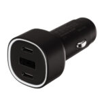 VIVANCO CAR CHARGER 3 PORTS USB/2XPD 60W black