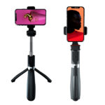XO SELFIE STICK SS09 BLUETOOTH TRIPOD 68cm black - Image 2