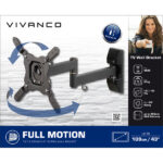 VIVANCO ΒΑΣΗ TV ΠΛΗΡΟΥΣ ΚΙΝΗΣΗΣ VESA 200 ΕΩΣ 43 inch - Image 2