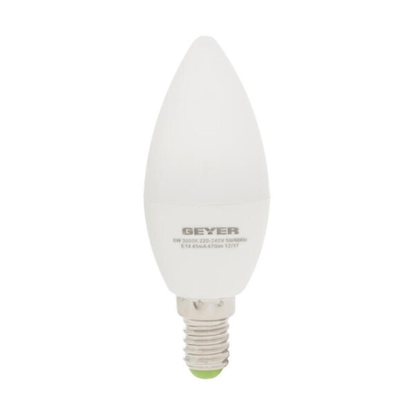 GEYER Λάμπα led κεράκι C35 E14 4.5W λευκό 470LM LCCE145E