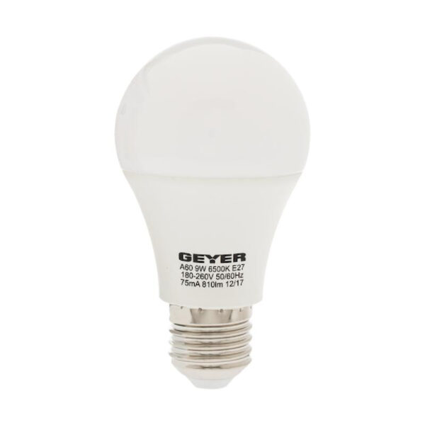 GEYER Λάμπα led Α60 E27 8W λευκό 806LM LACE279S