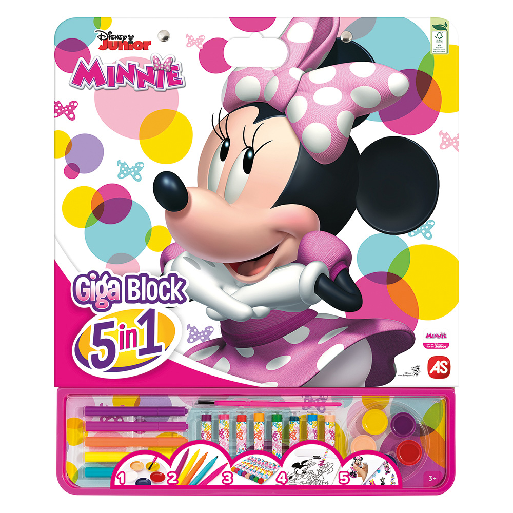 102362749-65ef0bed955b88d0504fa561 Giga Block Σετ Ζωγραφικής Disney Minnie 5 Σε 1 Για 3+ Χρονών - Image 1