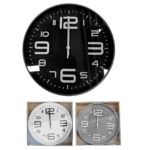 Ρολόι Τοίχου με 3d Αριθμούς Μισοί Μεγάλοι Μισοί Μικροί ø30cm Homie 322094