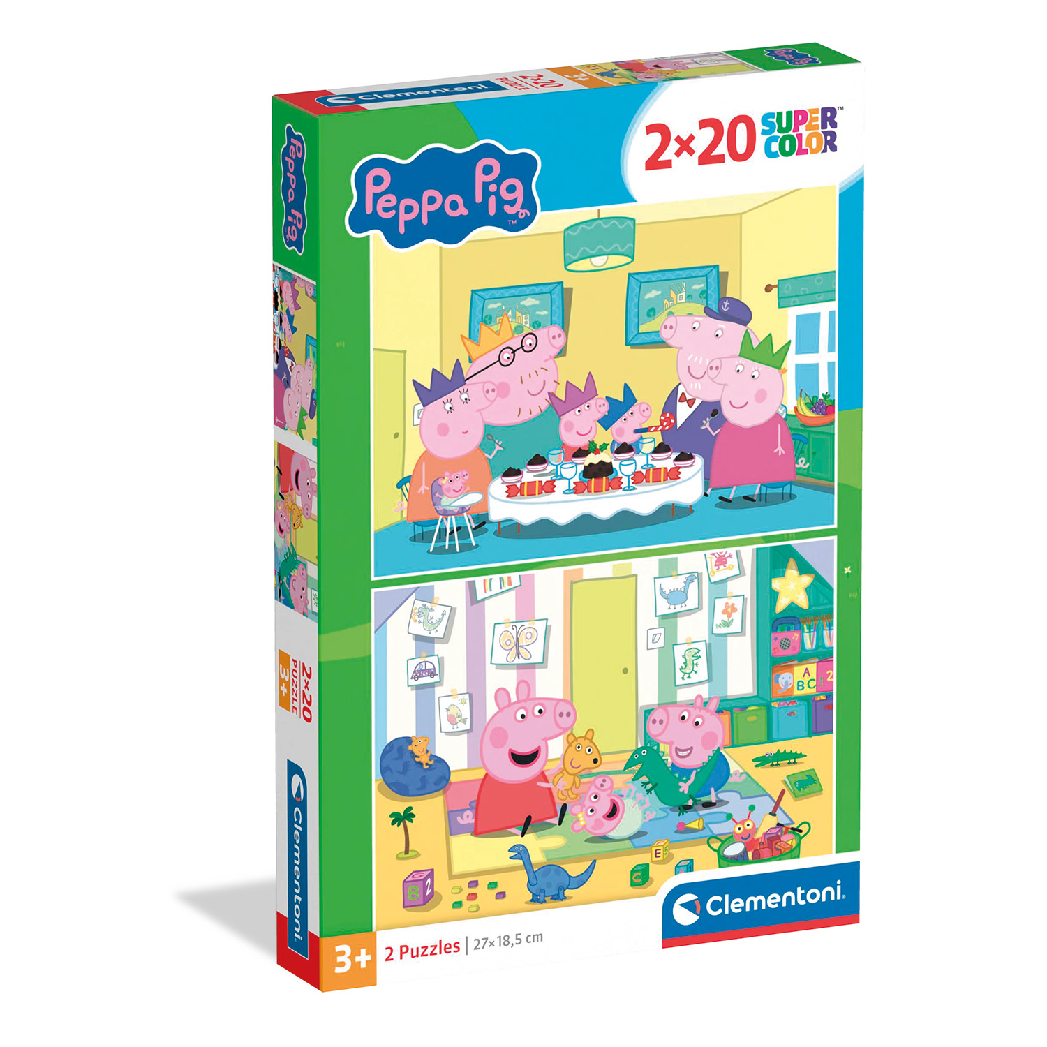 1200-24831-698b2a8d941cf1053a40b4d1_1771042951 Clementoni Παιδικό Παζλ Super Color Peppa Pig 2x20 τμχ - Image 1