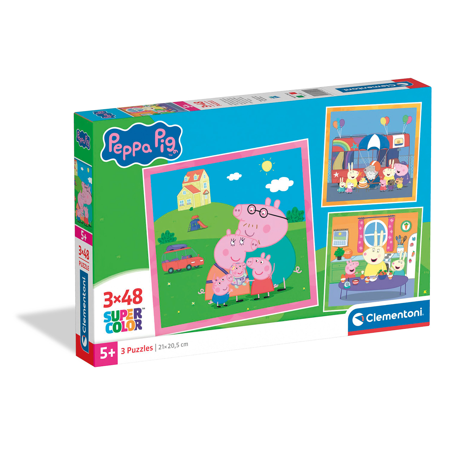 1200-25001-698b3902941cf1053a40b514_1771042951 Clementoni Παιδικό Παζλ Super Color Peppa Pig 3x48 τμχ - Image 1