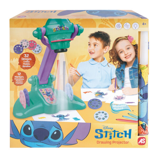 Λαμπάδα AS Προτζέκτορας Ζωγραφικής Disney Stitch Για 3+ Χρονών