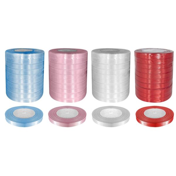 Κορδέλα Λεπτή Σατέν Μονόχρωμη 23mx1cm JustNote 39193