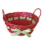 Καλάθι Μπαμπού Οβάλ με Φιόγκο 23x18x10cm (Υ10cm) Bunny's 931253 - Image 2