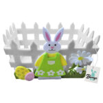 Καλάθι Τσόχινο Λαγός Περίφραξη 18x12x9cm Bunny's 931275 - Image 2