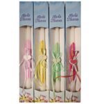 Λαμπάδα Κορδόνια Καρδιά Χρωματιστή Κουτί 38cm x ø18mm Bunny's 931512