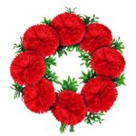 Στεφάνι με 8 Γαρύφαλλα ø40cm Bunny's 931571 - Image 2