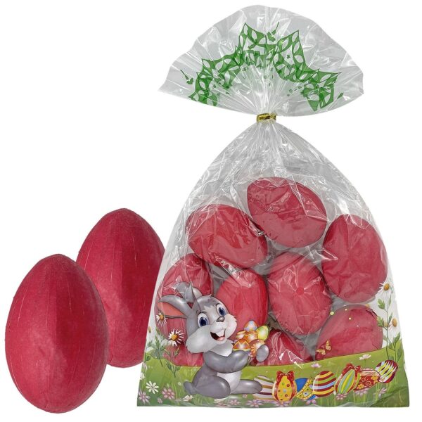 Αυγα Χάρτινα 9 τεμ Κόκκινα 6cm Bunny's 931584