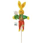 Λαγός με Στάχι σε Καλάμι 58cm (κούκλα 40cm) Bunny's 931603 - Image 2