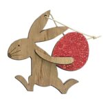 Στολίδι Λαγός με Αυγό 10x9,5cm Bunny's 931984 - Image 2