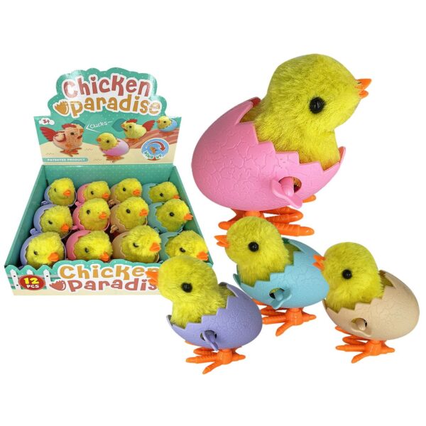 Κοτοπουλάκι με Αυγό Κουρδιστό 8x8cm Bunny's 932053