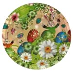 Μπωλιέρα Βαθια Μεγάλη Στρογγυλή Πασχαλινή ø29x4cm Bunny's 932141 - Image 2