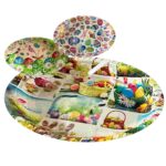 Δίσκος Οβάλ Βαθύς Πασχαλινός 39x29cm Bunny's 932143