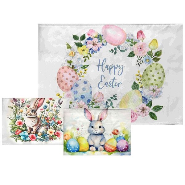 Σουπλά Πασχαλινό Υφασμάτινο 3 Σχέδια 42x27cm Bunny's 932209