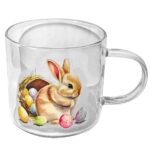Κούπα Γυάλινη Λαγός με Αυτιά 12x8cm 380ml Bunny's 932238 - Image 2
