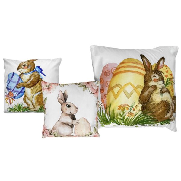 Μαξιλάρι Γεμάτο Λαγός με Αυγό 45x45cm Bunny's 932240